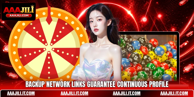 Backup network links guarantee continuous profile