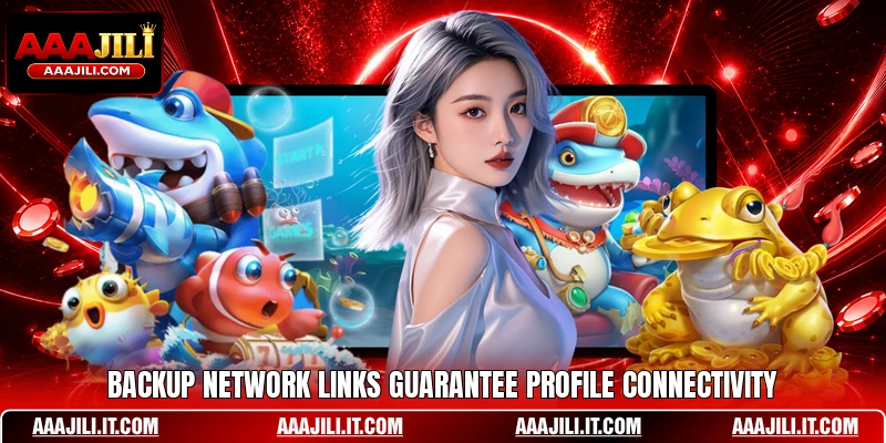 Backup network links guarantee profile connectivity