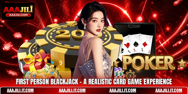 First Person Blackjack - A Realistic Card Game Experience