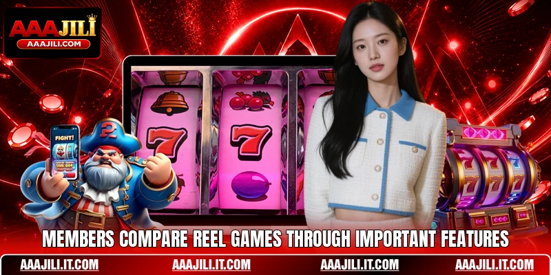 Members compare reel games through important features