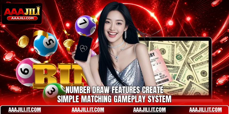 Number draw features create simple matching gameplay system Number draw features create simple matching gameplay system